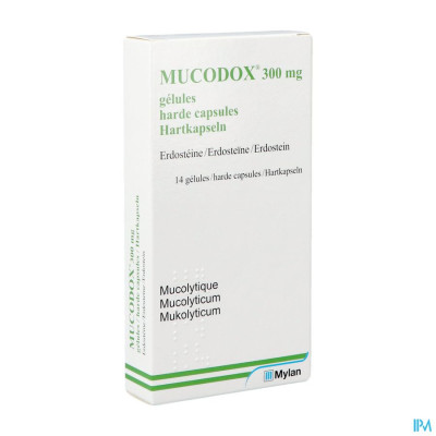 MUCODOX 300 MG CAPS 14