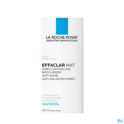 LRP EFFACLAR MAT HYDRA SEBO-REGULAT. S/PARAB. 40ML