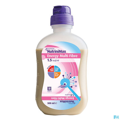 Nutrinimax Energy Multi Fibre Fles 0,5l Sondevoeding