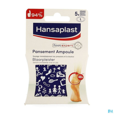 Hansaplast Med Blaarpleister Groot Formaat 5 48584