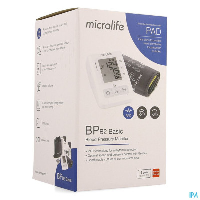 MICROLIFE BP B2 BASIC BLOEDDRUKMETER ARM OTC SOL