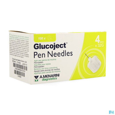 Glucoject Pen Needles 4mm 32g