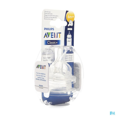 Philips Avent Zuigspeen Fast 4gaten 2 SCF634/27