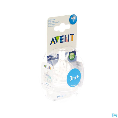 Philips Avent Zuigspeen Medium 3gaten 2 SCF633/27