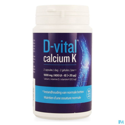 D-vital Calcium K Caps 180